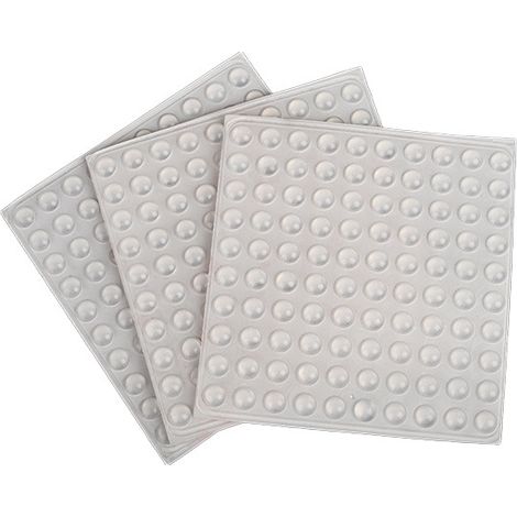 Butées de porte en caoutchouc (8 mm x 50 pièces) - Transparentes et insonorisées