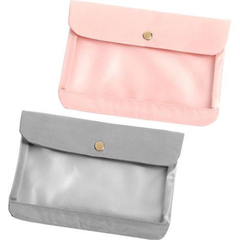 Pochette de Rangement pour Masques Portative Boîte Organisatrice Étui Protecteur pour Couvre-Visage Lot de 2 (1/5)