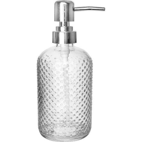 Dispenser di sapone in vetro da 430 ml (1/2)