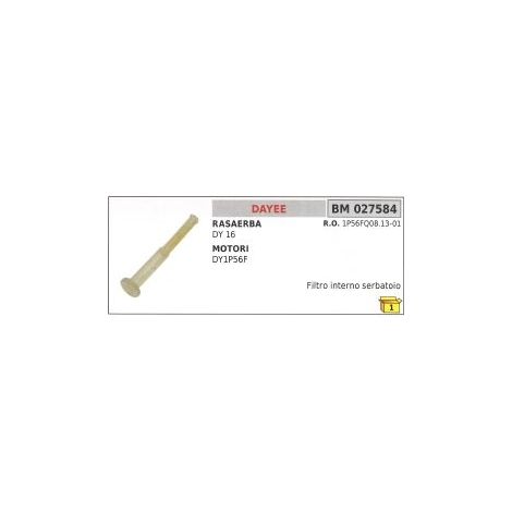 Filtro benzina interno serbatoio DAYEE DY16 - DY1P56F rasaerba 1P56FQ08.13-01