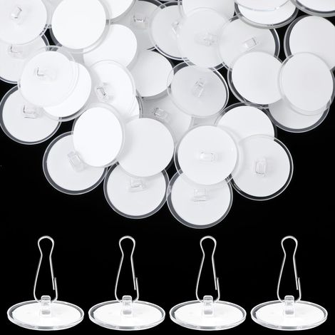 Lot de 50 crochets de plafond autocollants sans perçage, crochets adhésifs pour mât de drapeau, plafond pour chambre à coucher, salle de bain, crochets décoratifs, mur de chambre à coucher, carnaval, (1/5)