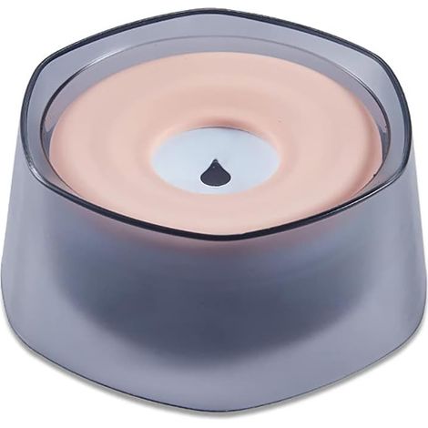 Gamelle À Eau Pour Chien - Bol Flottant Anti-Éclaboussures - Capacité 1400ml - En Pp Et Silicone - Pour Chiens Et Chats - Rose