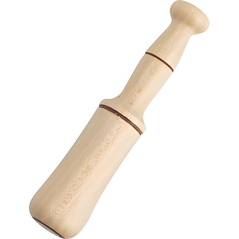 Pilon pour mortier en bois, broyeur à épices et herbes - Diamètre 19 cm