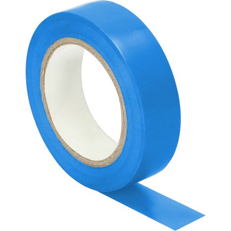 OR-AE-13196/BL/20M: Nastro isolante blu, ignifugo, larghezza 19 mm, spessore 0,13 mm, lunghezza 20 m