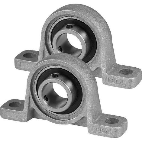 paliers à semelle verticaux pour ceinture de sécurité, à bride, diamètre intérieur 20 mm, KP004, alliage de zinc (argent)-Silver (1/3)