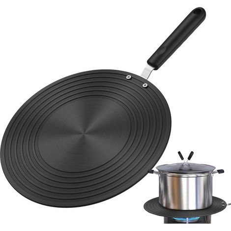 Disque Adaptateur Pour Induction,Disque de Conversion Cuisson avec Poignée Plateau Diffuseur Érgonomique pour Maison, Résidence Étudiante et Réunions (1/5)