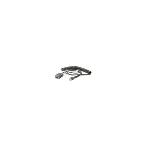 Zebra CBA-R71-C09ZAR - Lettore di codici a barre 2,8 m RS232 DB9 - Nero