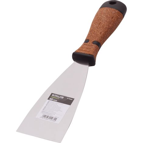 Espátula para pintura STALCO de 60 mm con mango de corcho PERFECTA (1/3)