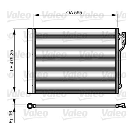 Condenseur, climatisation Valeo 814192 BMW 64536805453 64537618770 64539284946