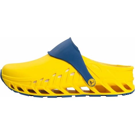 Zoccoli Sanitari Medicali Scholl Evoflex Unisex-Adulto, Giallo, Taglia 38 EU (1/4)