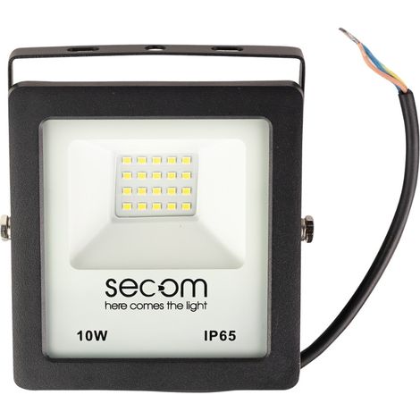 Proyector LED de Exterior 10W 900lm IP65 5700K Tenko Eco Negro 14.5x11.8x4cm SECOM