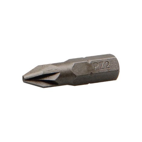 Embout Qualité industrielle 1/4" C6.3 Pozi N°2 Longueur 25 - 1 pièce (1/3)