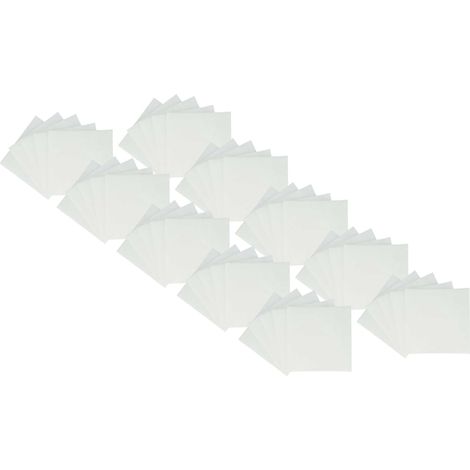vhbw 50x Luftfilter G2 Ersatz für Lunos 034185, 2/FSA für Lüfter, Badlüfter, Ventilator, Lüftungsgerät - Weiß