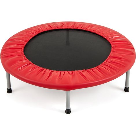 Mini-Trampolin, faltbar, 97 cm, 150 kg Tragkraft, Rot