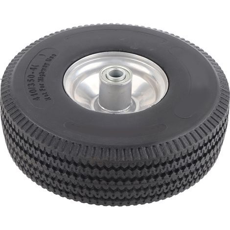 Pneu utilitaire increvable, tout usage, sans chambre à air, pour diable, moyeu en plastique, 250 kPa, diamètre du trou : 15 mm, 3,50‑4 (1/5)