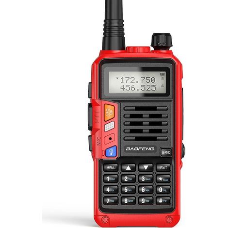 Radio-walkie Baofeng UV-S9 Plus tribande 10 W, puissante, 136-174 MHz / 220-225 MHz / 400-520 MHz, pour amateurs.-AquaForge (1/5)