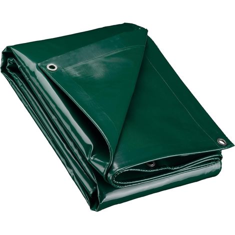 1 Bâche de camion 2x3m Polyester PVC 650g/m² Œillets Inox 100cm Protection UV Intempéries Transport (1/5)
