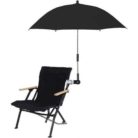 Parasol de chaise avec pince, parasol portable à clipser pour la plage, la terrasse, la poussette, le fauteuil roulant de sport et le chariot (1/5)