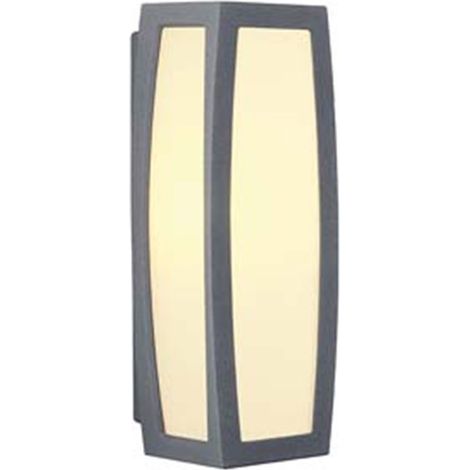 Applique MERIDIAN BOX SENSOR gris E27 max 25W détecteur de mouvement - SLV - 230085