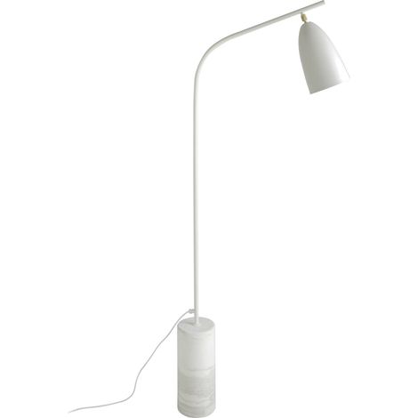 Lampe sur pied design marbre Angel Cerda - Blanc marbré éclatant (1/5)