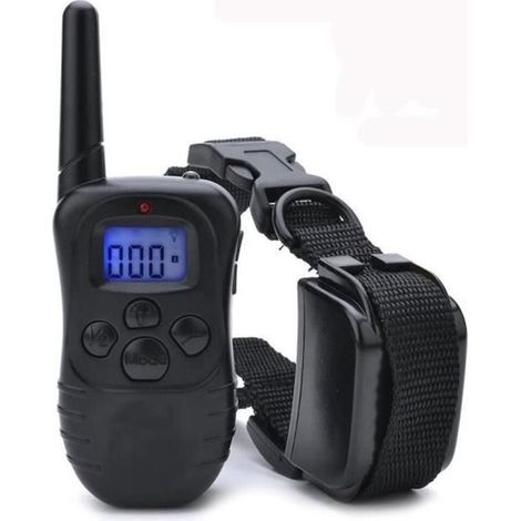 Collier de Dressage Électrique Rechargeable Étanche Télécommandé Sans Fil à Portée de 300 Mètres Pour Éntraîner Chien (1/4)