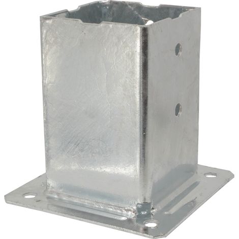 Base cuadrada atornillable para poste de jardín - 160x160 mm - SIMPSON - PPJBT160