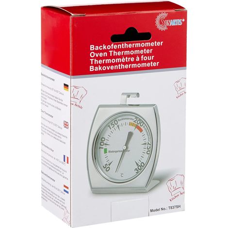 Sunartis T837H Termometro da forno in acciaio INOX ca. 7x8 cm (1/3)