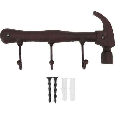 Innovative Decorative Wall Hook, Industrial Style Stainless Steel Hook, Cast Iron Interior Decoration Warehouse (Hammer Shape 255x13x5cm) (1/5)