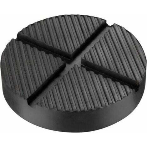 Rubber Pad Car Jack Pad Lifting Platform Round Car Block Trolley Jack Tire Changing Pad (1 Pcs, Black) (1/4)