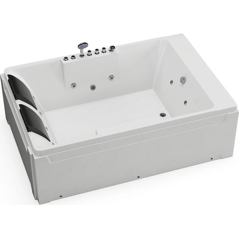 Vasca per balneoterapia 2 posti 515 litri 182 x 122 x 62 cm Angolo a sinistra - THALASSA (1/5)
