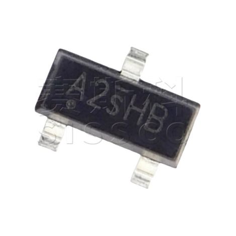 BORN SI2302 surface mount transistor, A2SHB silkscreen, SOT-23 N-channel field-effect MOSFET, electronic component chip, electronic component, 5 units, packaged and shipped.