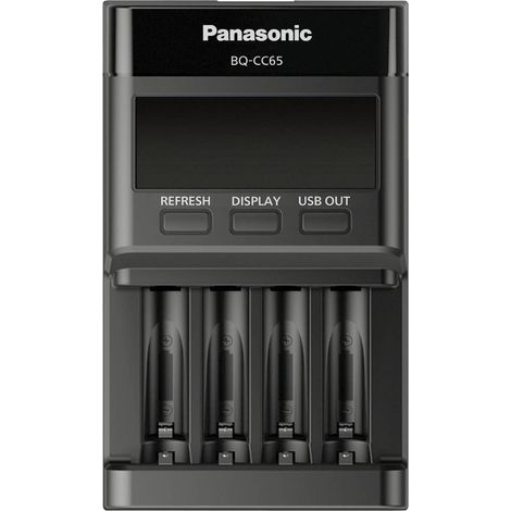 Panasonic BQ-CC65E Chargeur de piles rondes NiMH LR03 (AAA), LR6 (AA) (1/10)