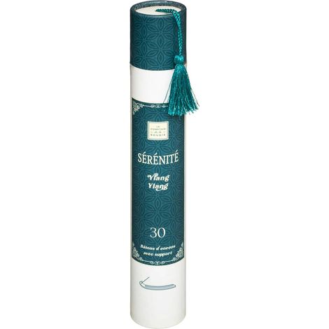 Set 30 Räucherstäbchen mit Halter H25cm - Blau