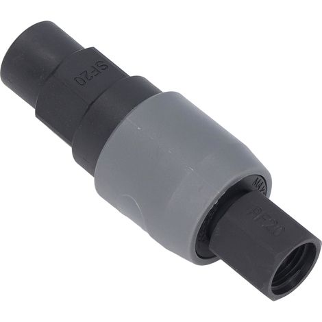 Raccord pneumatique rapide, tuyau en acier et plastique autobloquant de type C (filetage interne SF20+PF20 1/4 pouce) (1/5)