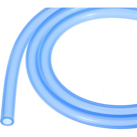 Tuyau en Silicone de 1 Mètre (3,3 Pieds) avec Un DI 4,8 mm et DE 8 mm, en Silicone Clair de Couleur Bleue pour Pompage Siphonnage Drainage Irrigation Brassage (1/5)