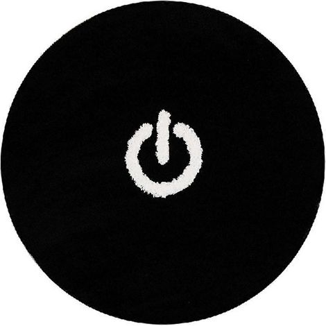 Tapis rond à motifs de dessins animés, tapis de sol haut de gamme pour la maison, antidérapant et absorbant l'eau, A (1/5)