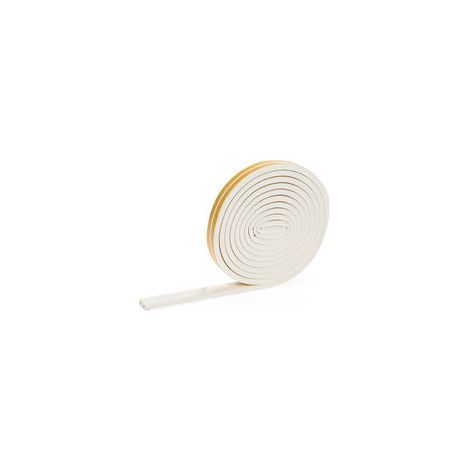 D-Type De Fenetre Joint Bande Calfeutrage Interieur Fenetre Seal Meteo Strip Gap Insonorisation Weatherstrip Blocker 16Ft 5M Auto-Adhesif Bande De Mousse Pour Fenetre Porte Epdm Type D, Blanc- (1/4)