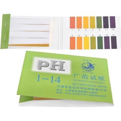Papier tournesol pour test de pH - 80 pièces. (1/5)