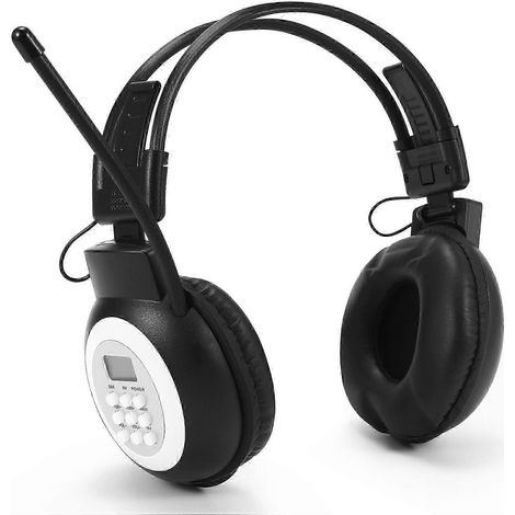 Tragbarer persönlicher FM-Radio-Kopfhörer, kabelloses Headset mit integriertem Radio zum Gehen und Joggen (1/5)