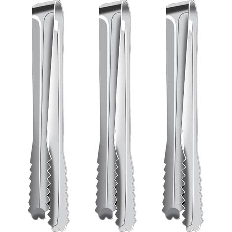 Pincettes À Glace - Acier Inoxydable 304 - Pour Seau À Glace Bar Cuisine Restaurant - Lot De 3 (1/5)