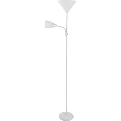 Schlichte Stehleuchte mit 2 Leuchten, geeignet für Wohnzimmer und Schlafzimmer, EU-Stecker 220V E27 (1/5)