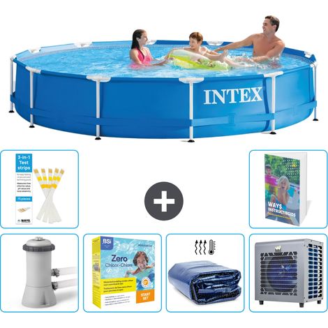 Intex Piscina con struttura Rotonda - 366x76 cm - 7-pezzi  S331 (1/5)
