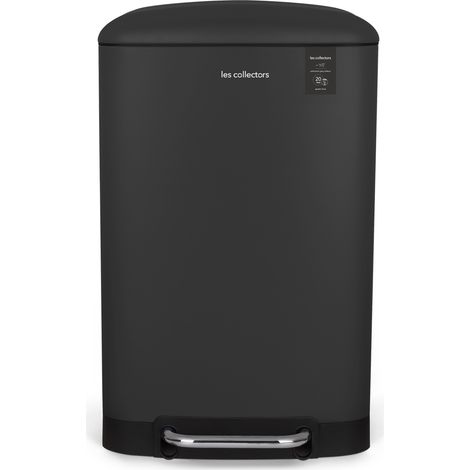 Les Collectors Pattumiera da cucina a pedale in acciaio inox N°531, capacità 20 L, grigio antracite (1/5)
