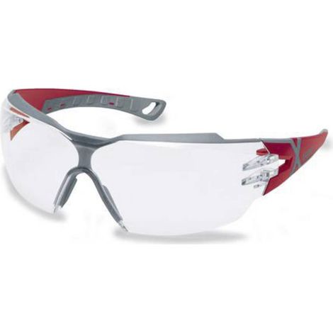 Uvex Pheos Cx2 Safety Spectacles Anti-Fog Rosso-Grigio