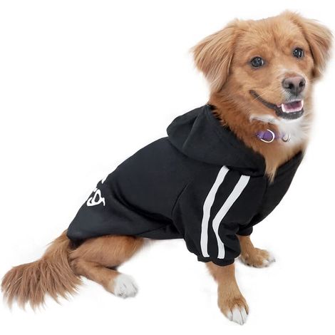 Sweat à Capuche Sport pour Chien Pull Adidog Molletonné Confortable pour Animaux de Compagnie Vêtement Chaud d'Hiver Chiens de Petite et Moyenne Taille (1/5)