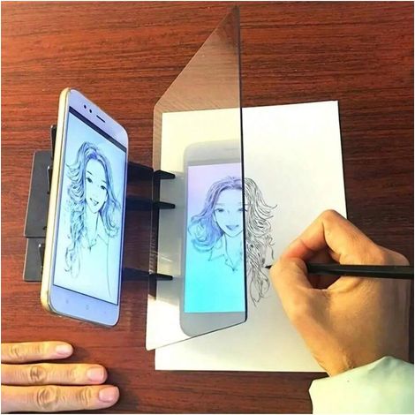 1 Tableau de traçage optique, Projecteur de dessin portable – Outil d'esquisse 20x13cm pour artistes, Cadeau, Tableau de traçage d'images (1/5)