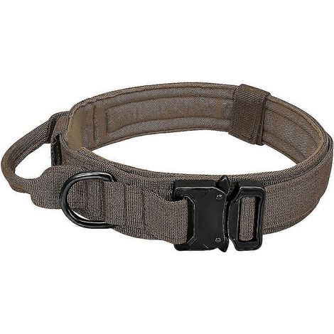 Collar táctico para perros, correa de collar de entrenamiento militar ajustable (1/5)