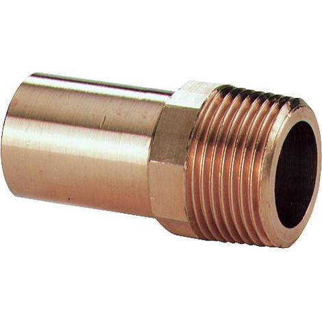 Raccord a sertir en bronze Reduction fil mâle 28x1" Type 6280g emmanchement long WG907