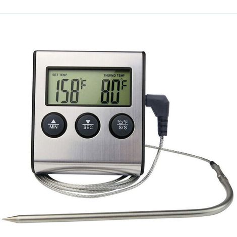 Küchenthermometer mit Timer und Sonde, Modell: SN015, Lieferung ohne Batterie. zhuoxuan