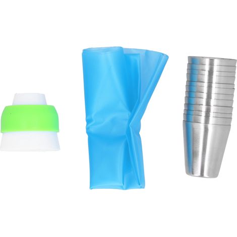 14-pièces Kit de Douilles à Pâtisserie, Embouts de Poche à Douille pour Décoration de Gâteaux